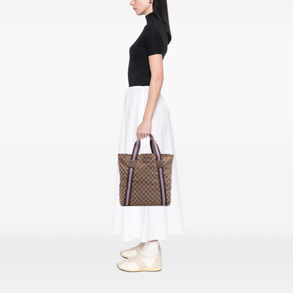 Pre-Loved Gucci GG Canvas Web Tote - Picture 11 of 11